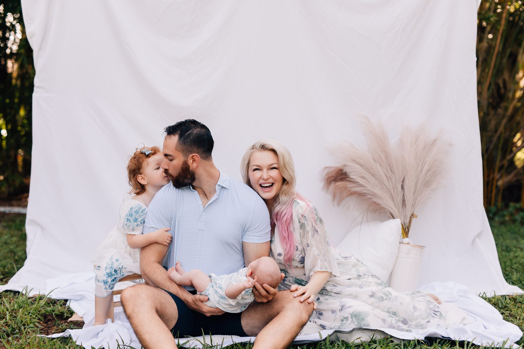 Jesse Plunkett with his family